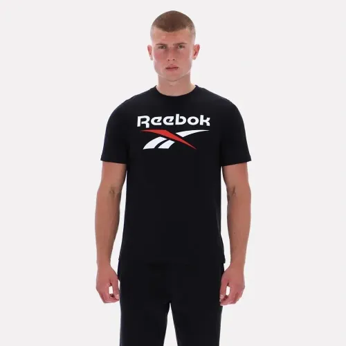 Polo Reebok Deportivo Hombre Big Logo Tee color negro | Platanitos
