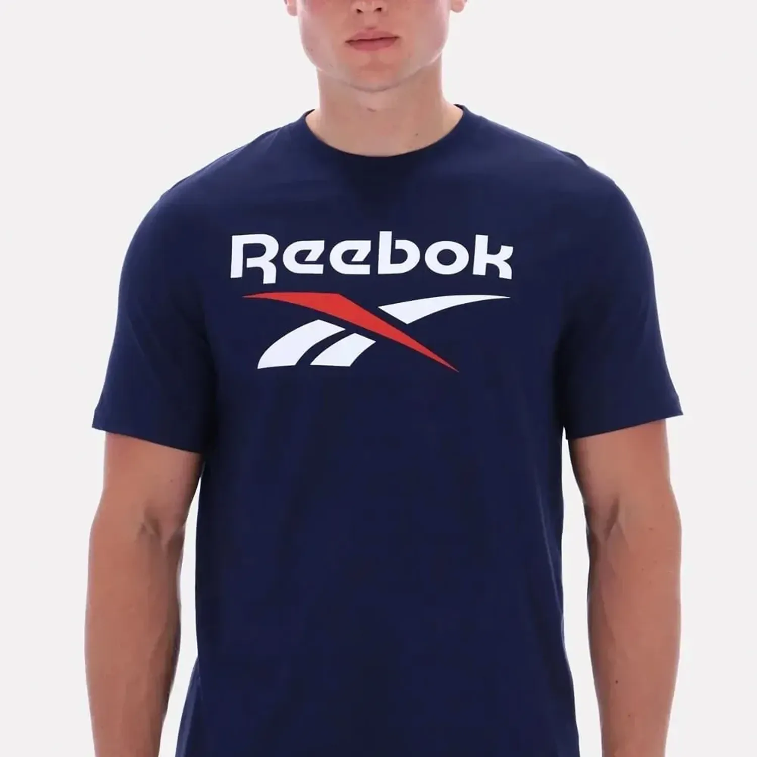 Reebok Polo Reebok Deportivo Hombre Big Logo Tee color azul | Platanitos