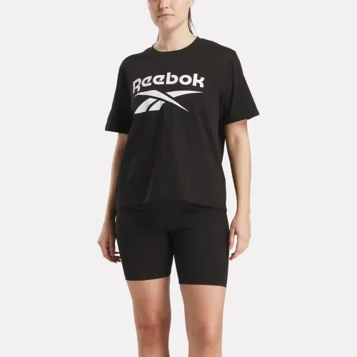 Mujer Reebok Negro Polo Deportivo Mujer Women Big Logo Tee