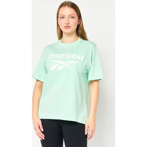 Mujer Reebok Verde Polo Deportivo Mujer Women Big Logo Tee
