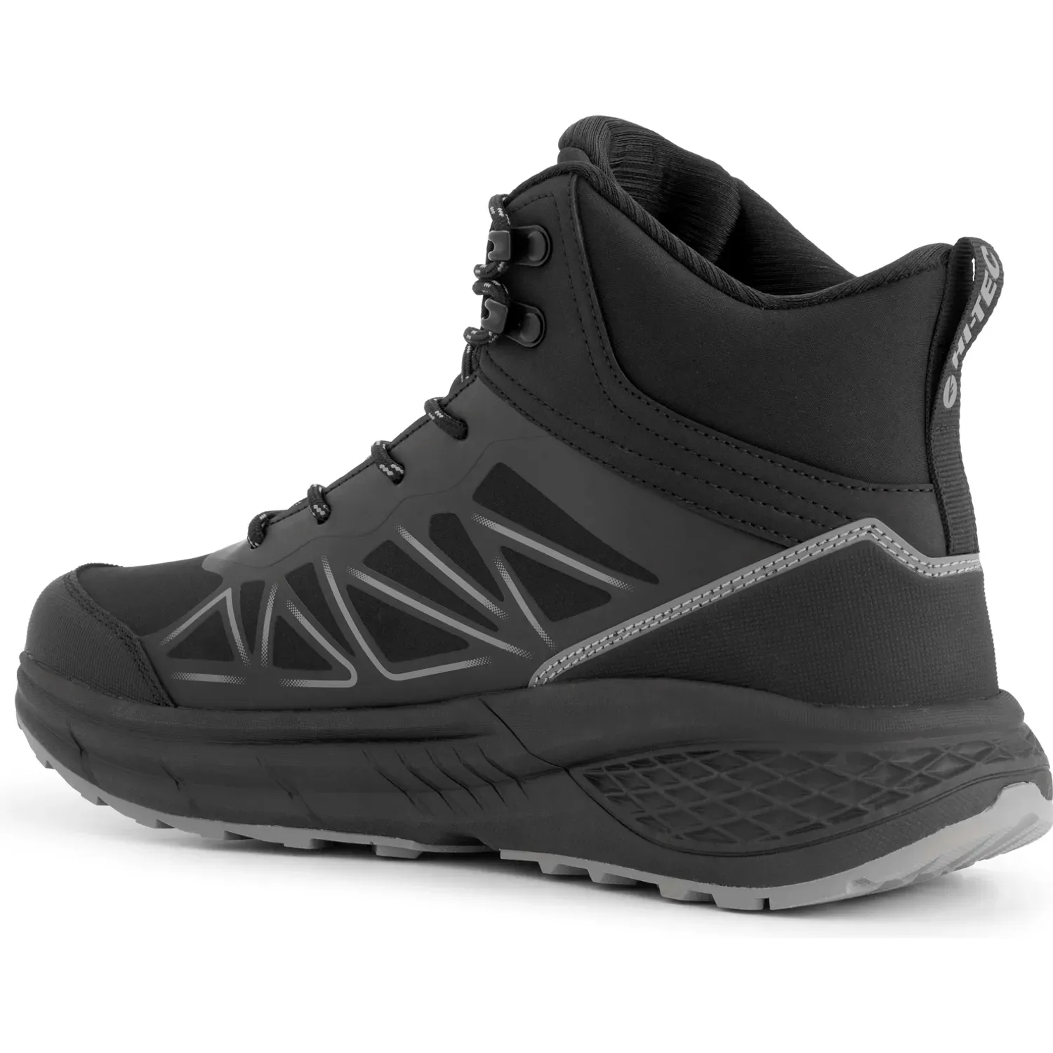 Zapatillas Hi-Tec De Outdoor Hombre Softshell Mid Wp color negro | Platanitos