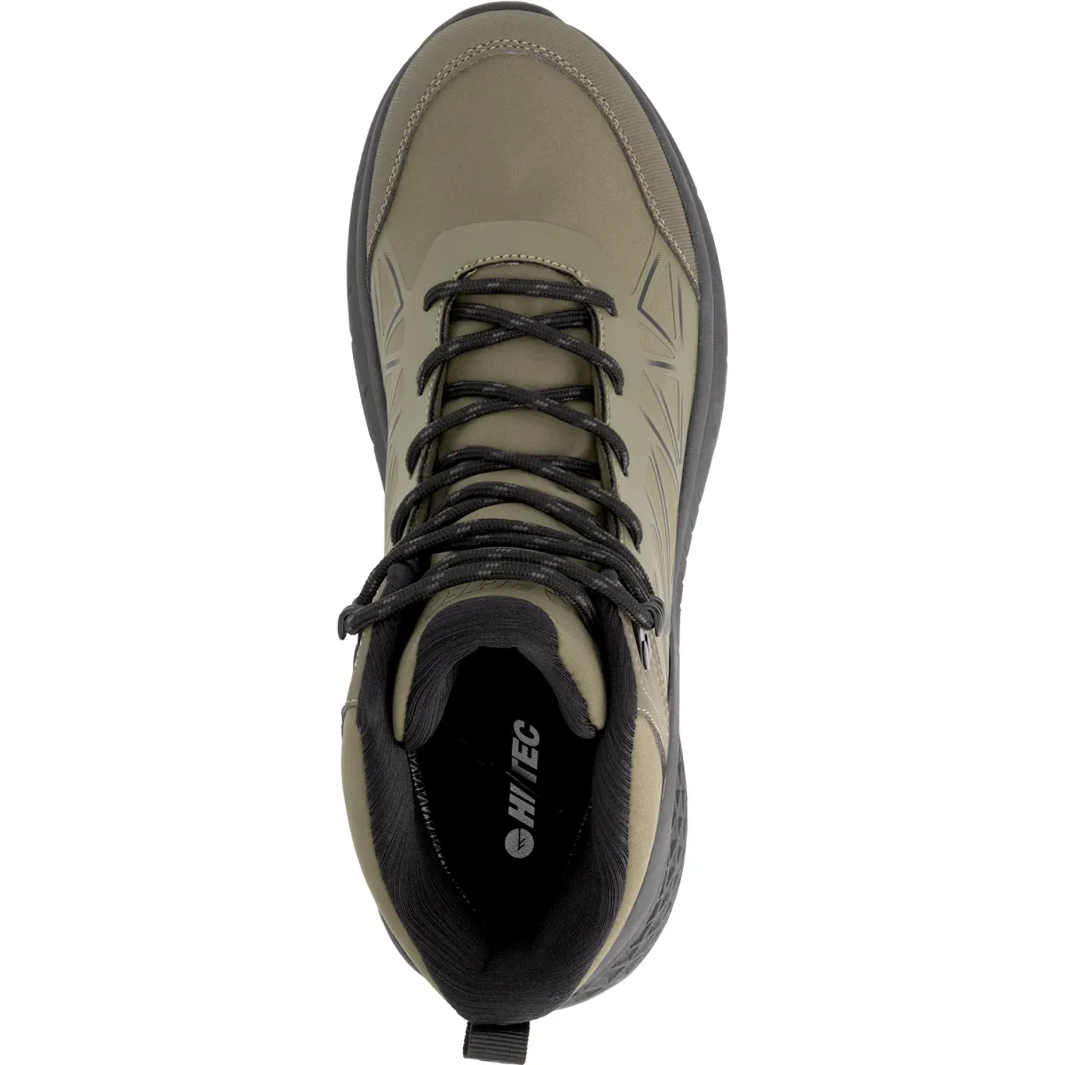 Zapatillas Hi-Tec De Outdoor Hombre Softshell Mid Wp color verde | Platanitos