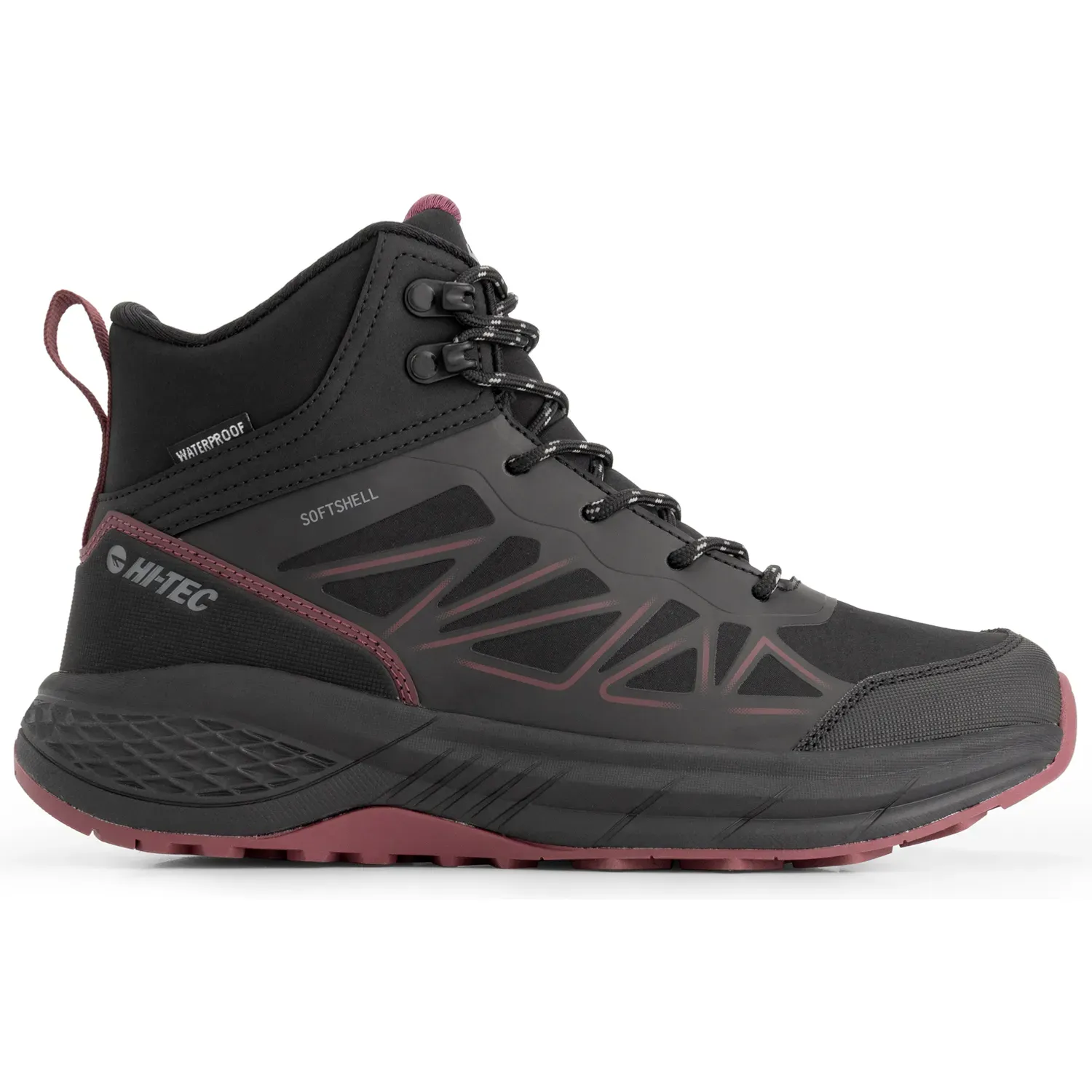 Zapatillas Hi-Tec De Outdoor Mujer Softshell Mid Wp Women'S color negro | Platanitos