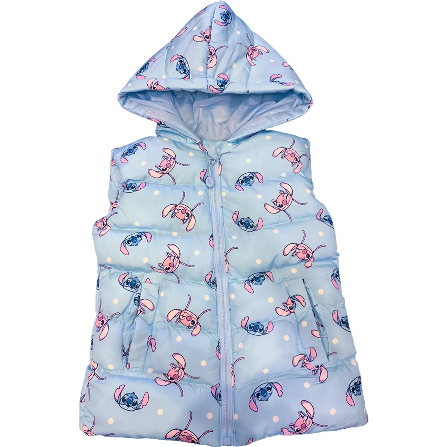 LILO Y STITCH Chaleco Lilo Y Stitch Niña Lilo & Stitch Lls-1087-A color celeste | Platanitos