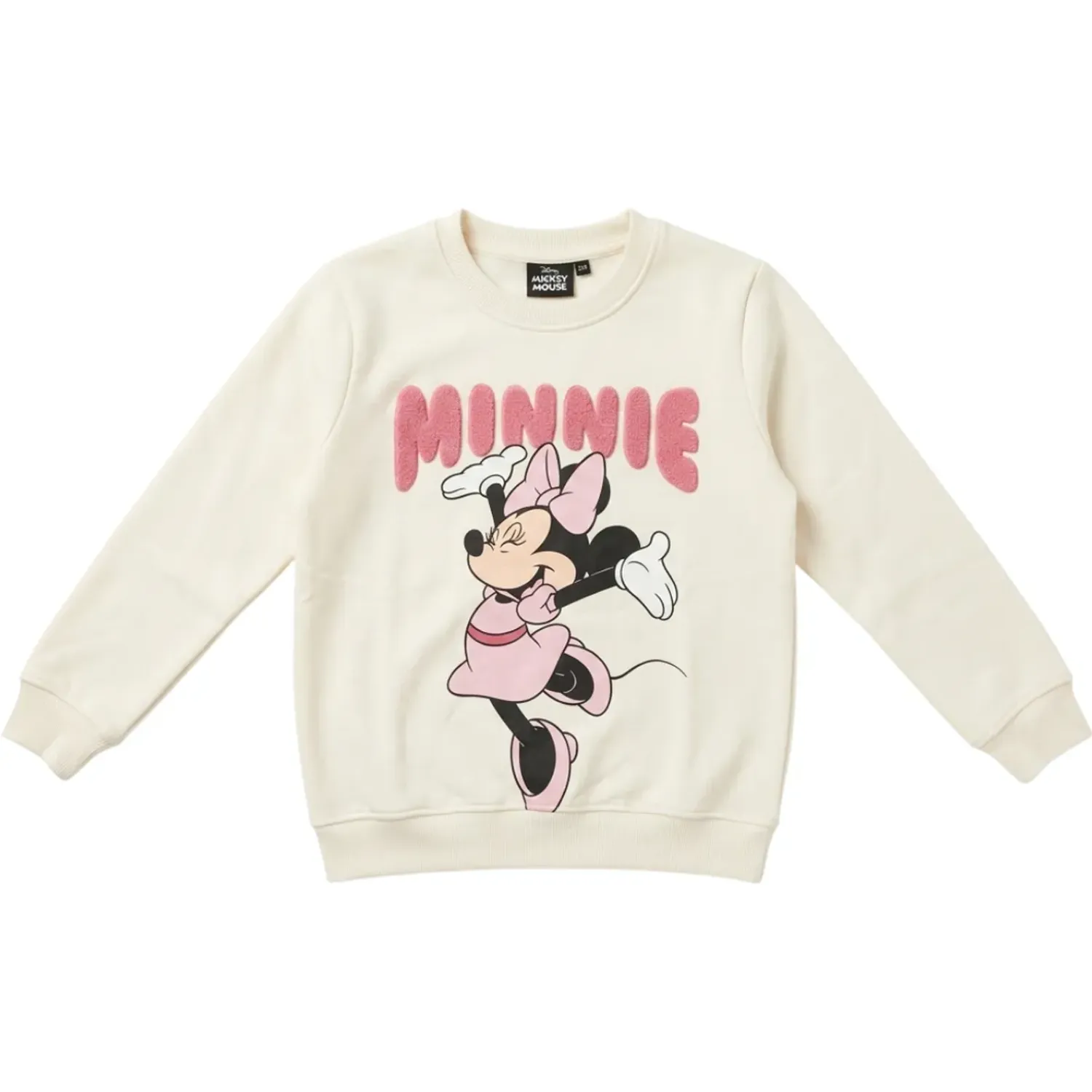 Minnie Mouse Polera Minnie Mouse Niña Minnie Mouse Min-2652-A color marfil | Platanitos