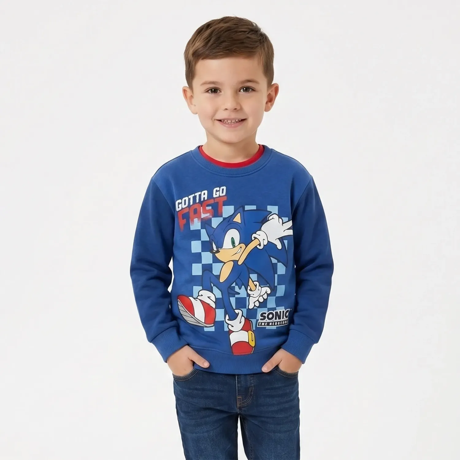 SONIC Polera Sonic Niño Sonic Snm-0647-A color azul | Platanitos