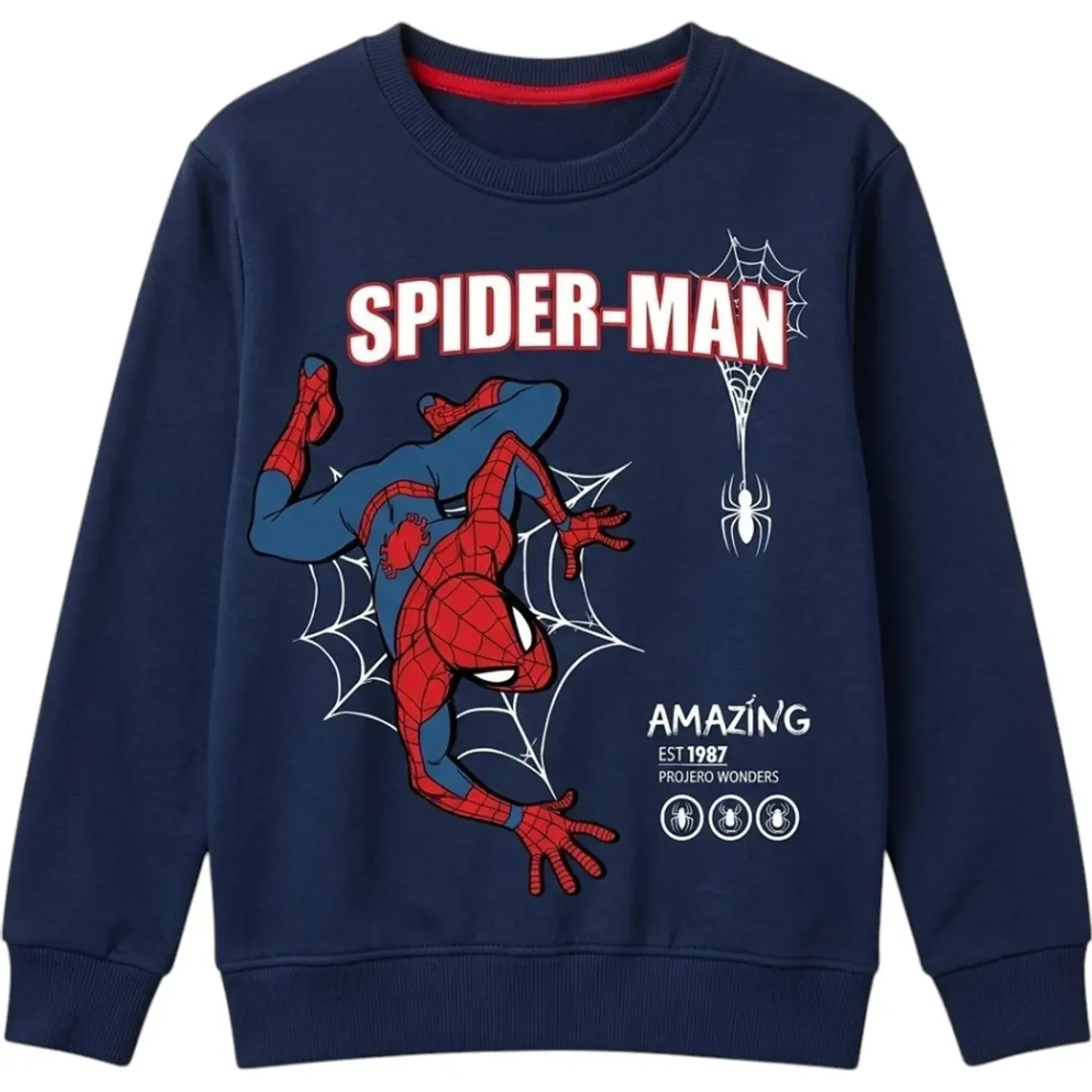 SPIDER-MAN Polera Spider-Man Niño Spider-Man Msm-5123-A color acero | Platanitos