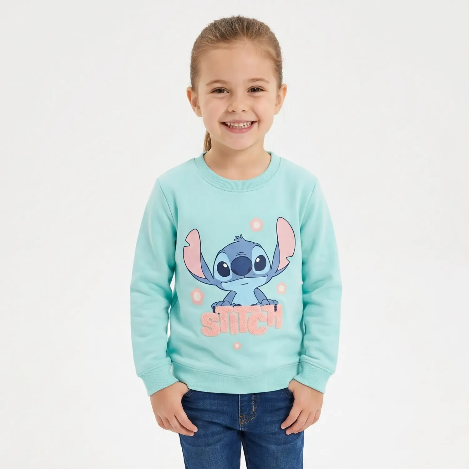 LILO Y STITCH Polera Lilo Y Stitch Niña Lilo & Stitch Lls-1089-A color celeste | Platanitos