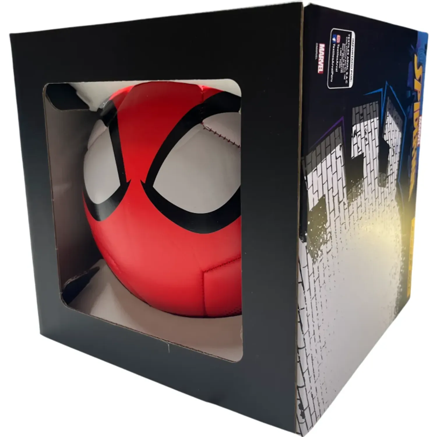 Pelota Spider-Man De Futbol Spiderman Rojo Msm-4684 color rojo | Platanitos
