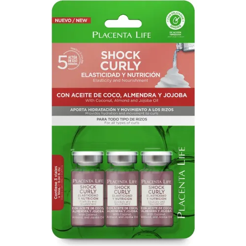 BE NATURAL Shock Curly 10ml Blister X 3 Unid Placenta Life