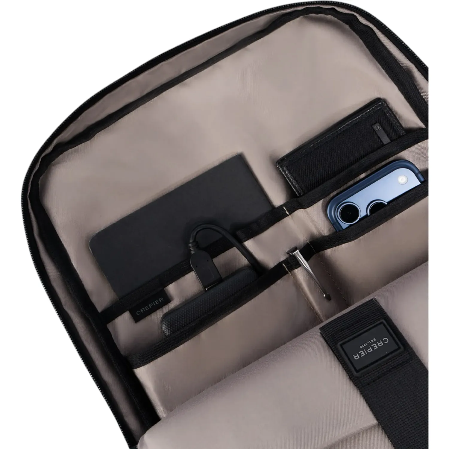 Mochila Crepier Hombre Brooks Grande color negro | Platanitos