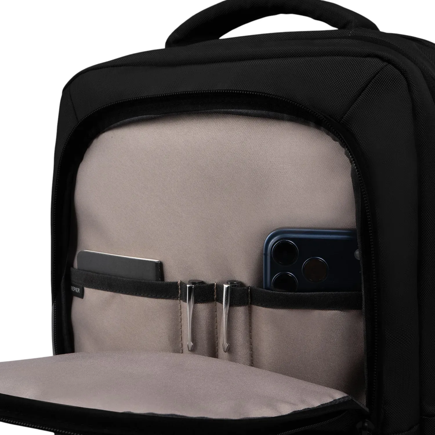 Mochila Crepier Hombre Rancel Grande color negro | Platanitos