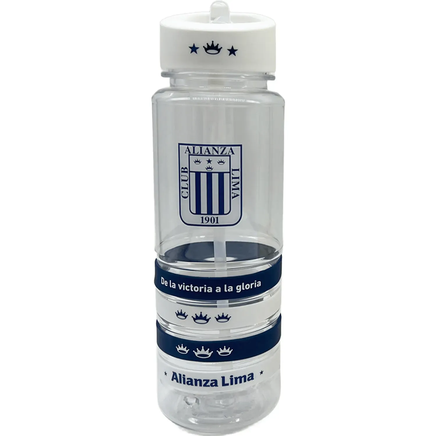 ALIANZA LIMA Botella Alianza Lima Deportiva Alianza Lima 750ml color transparente | Platanitos