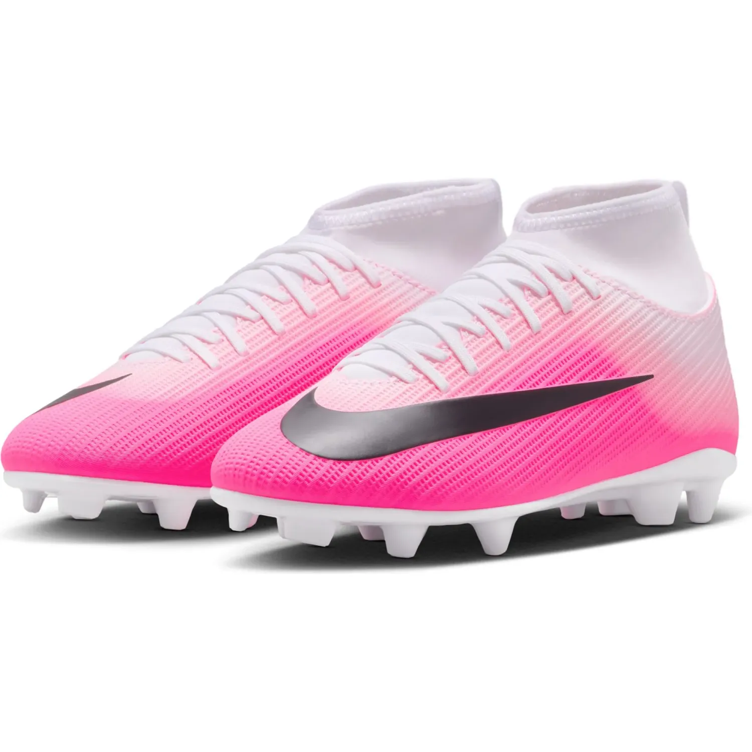 Nike Zapatillas Nike De Futbol Juvenil Jr Superfly 11 Club Fg/Mg T color blanco / fucsia | Platanitos