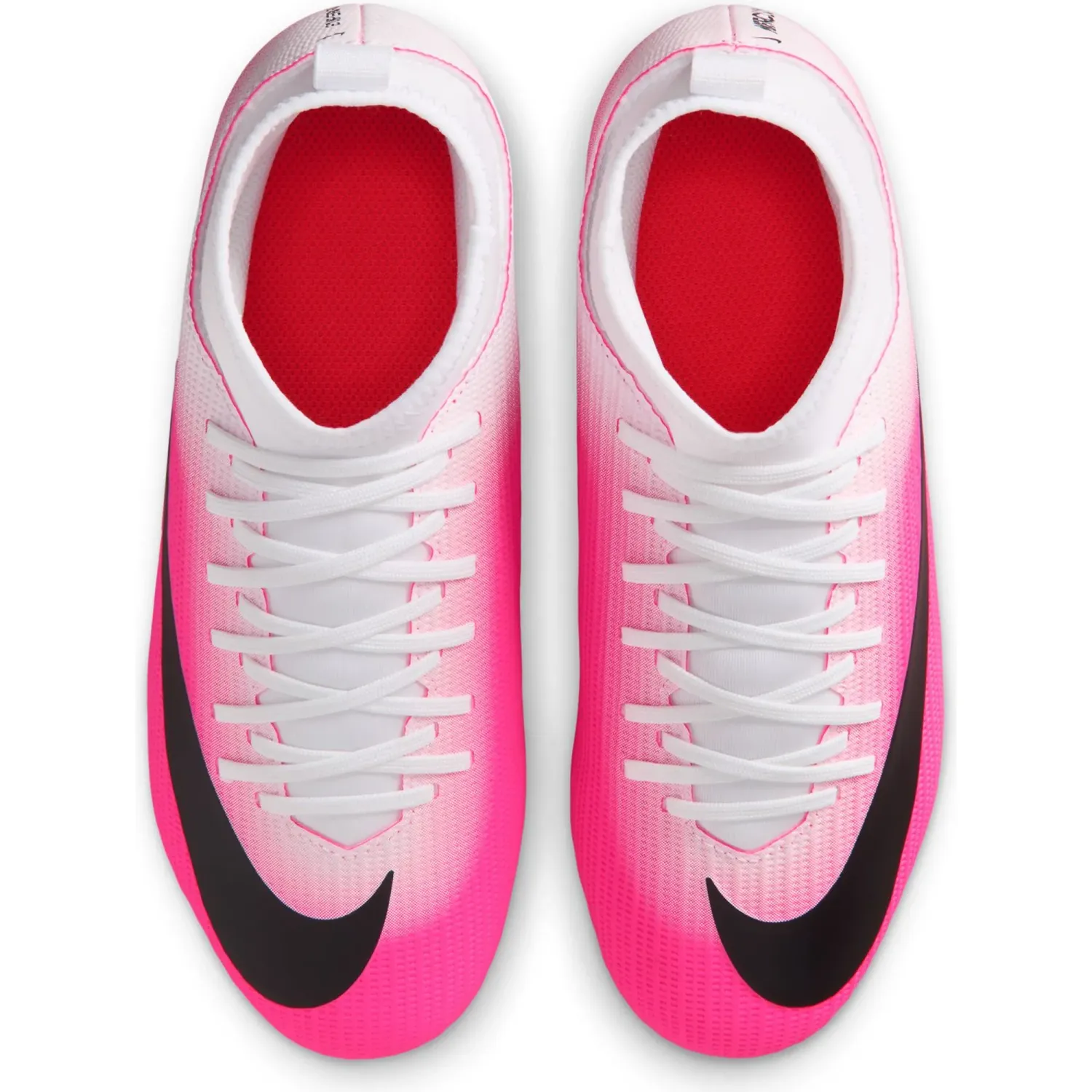 Nike Zapatillas Nike De Futbol Juvenil Jr Superfly 11 Club Fg/Mg T color blanco / fucsia | Platanitos