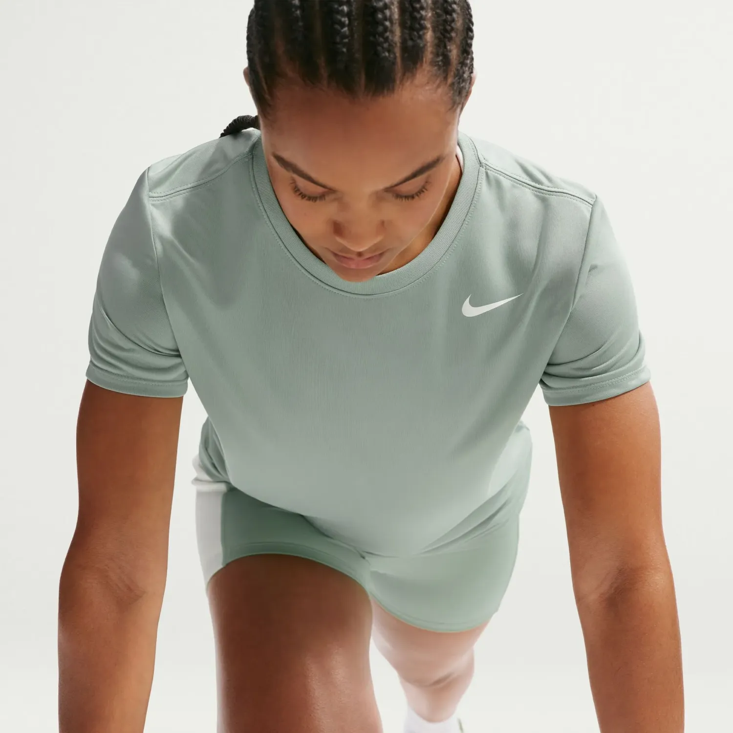 Nike Polo Nike Training Mujer Dri-Fit Rlgd color blanco | Platanitos
