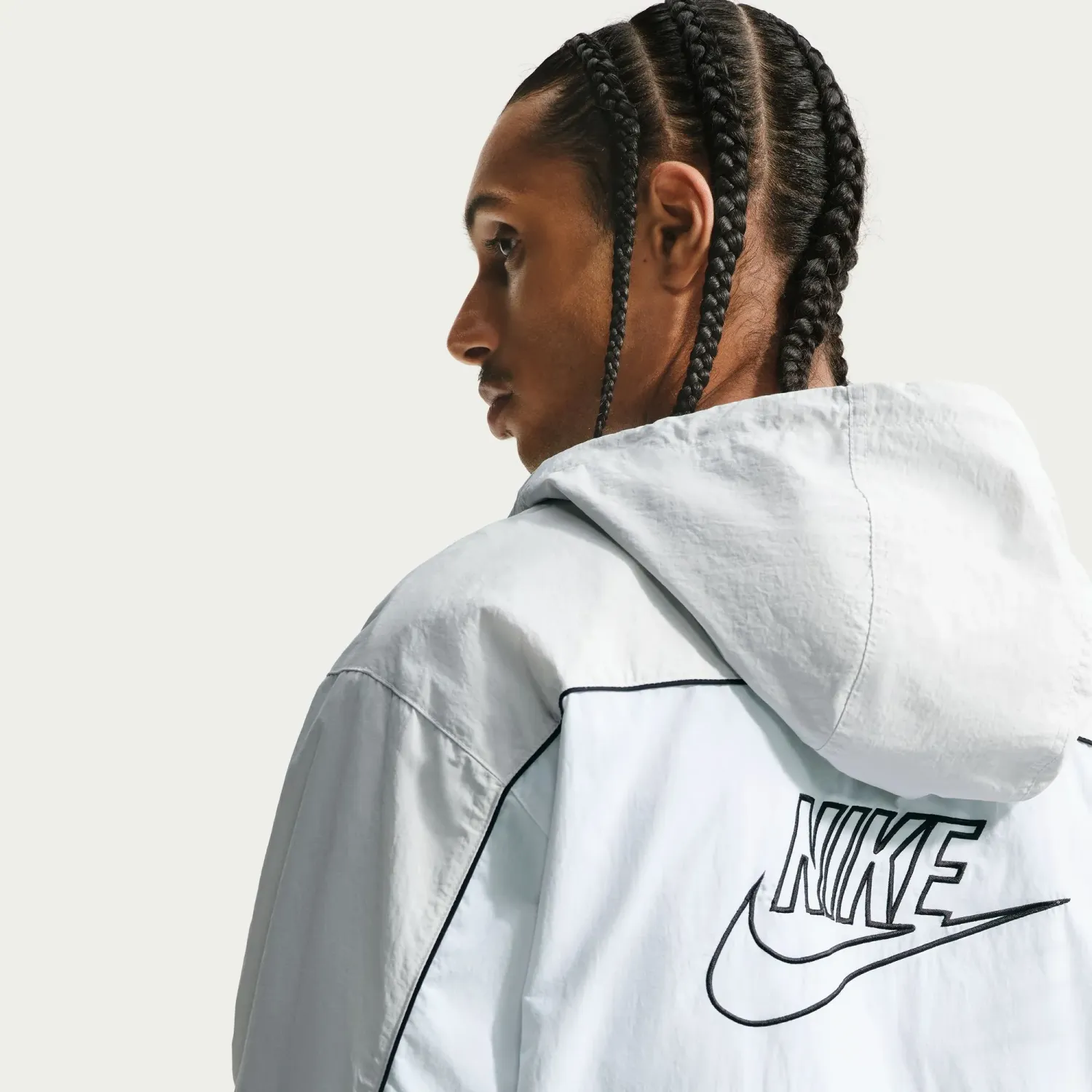 Casaca Nike Deportivo Hombre M Nk Club Athlete Hd Jacket color blanco | Platanitos