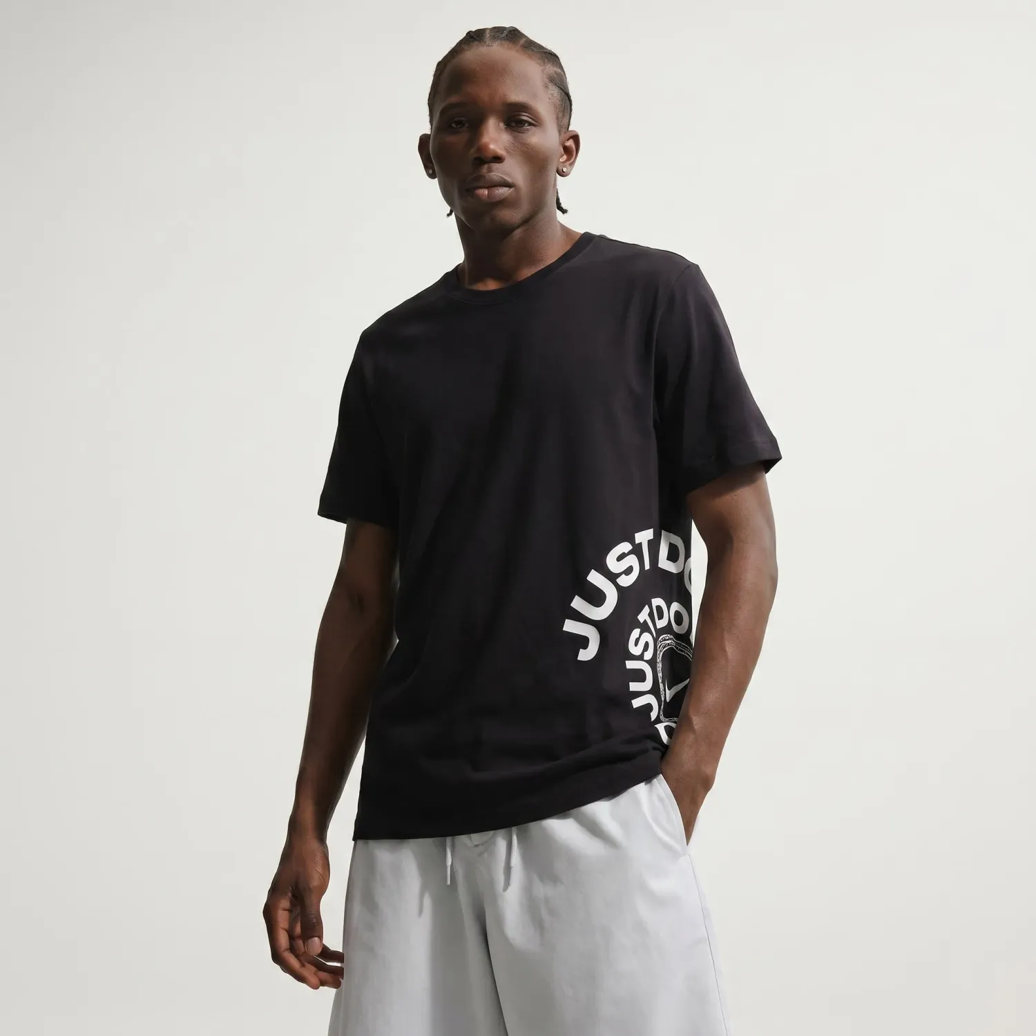 Nike Polo Nike Deportivo Unisex U Nsw Tee Std Spiral Jdi color negro | Platanitos