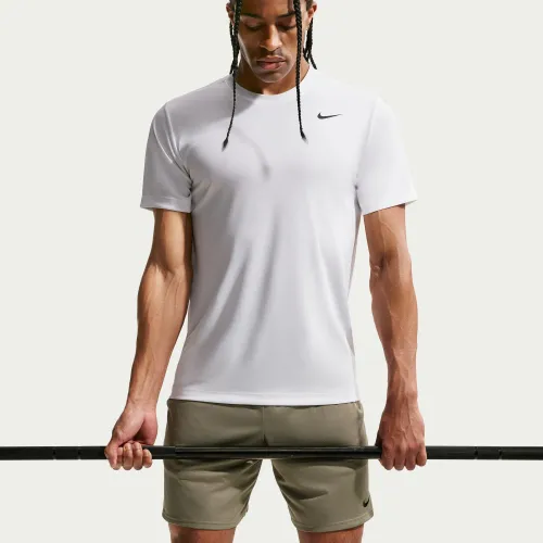 Polo Nike Training Hombre Dri-Fit Standard Fit Flex color blanco | Platanitos