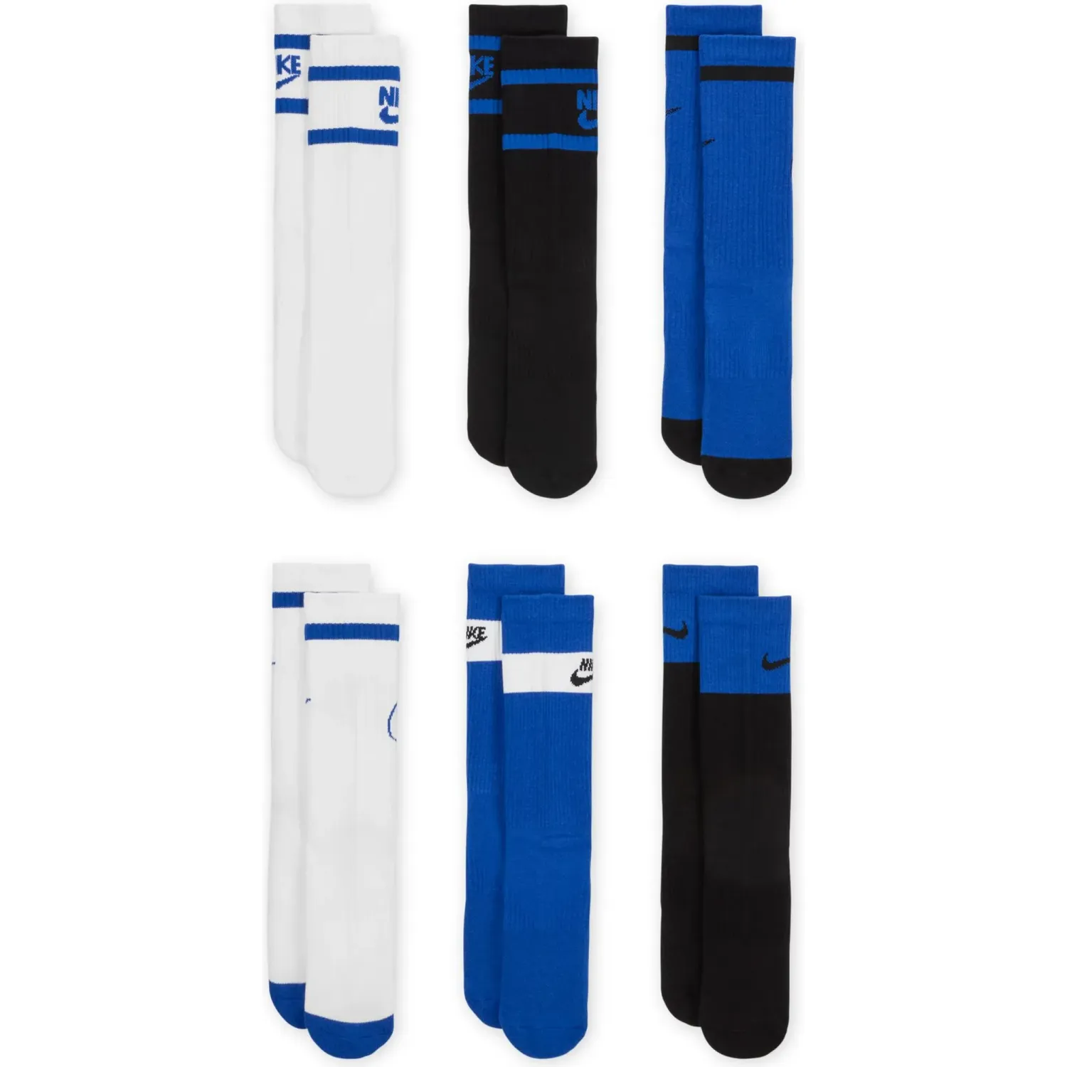 Nike Medias Nike Deportiva Juvenil Everyday Cushioned Crew Socks 6pack color varios | Platanitos