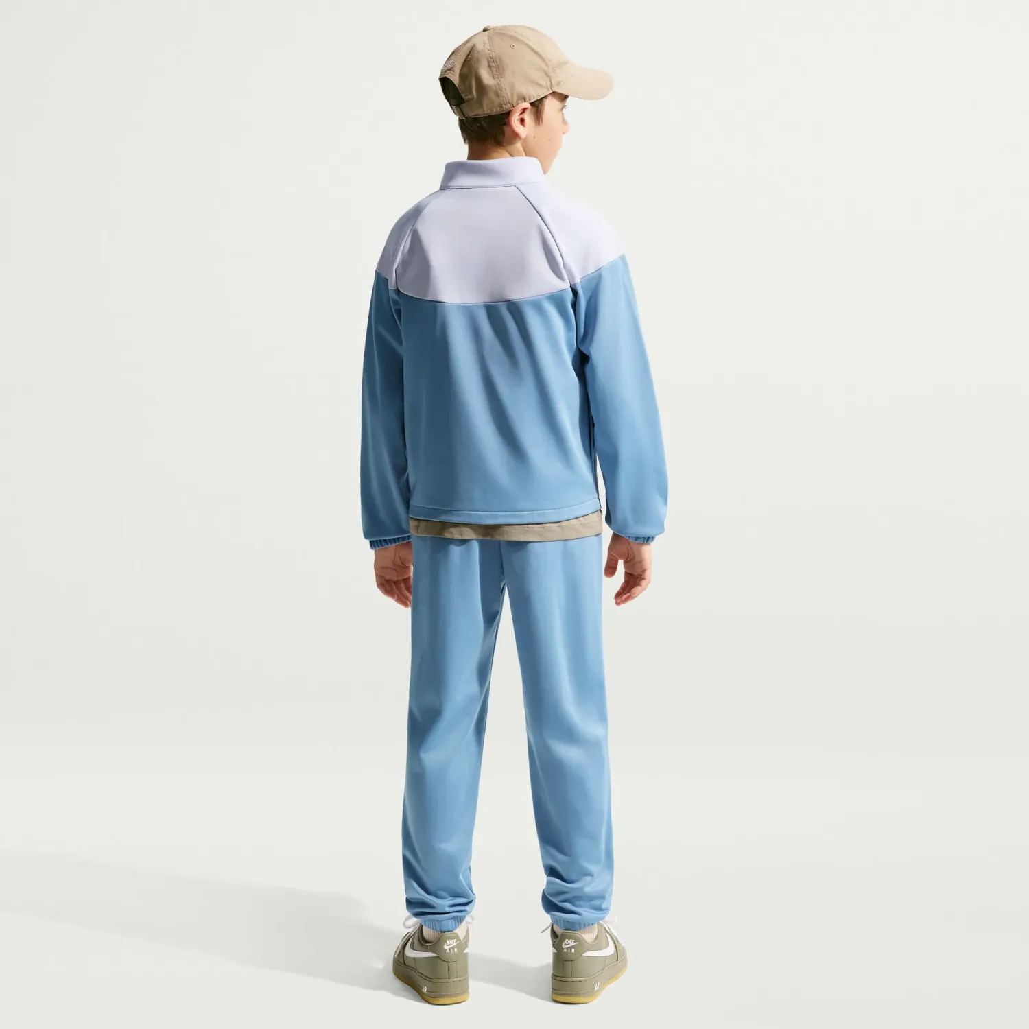 Nike Conjunto Nike Sportswear Juvenil Dri-Fit Tracksuit color celeste | Platanitos