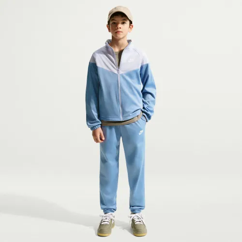 Conjunto Nike Sportswear Juvenil Dri-Fit Tracksuit color celeste | Platanitos
