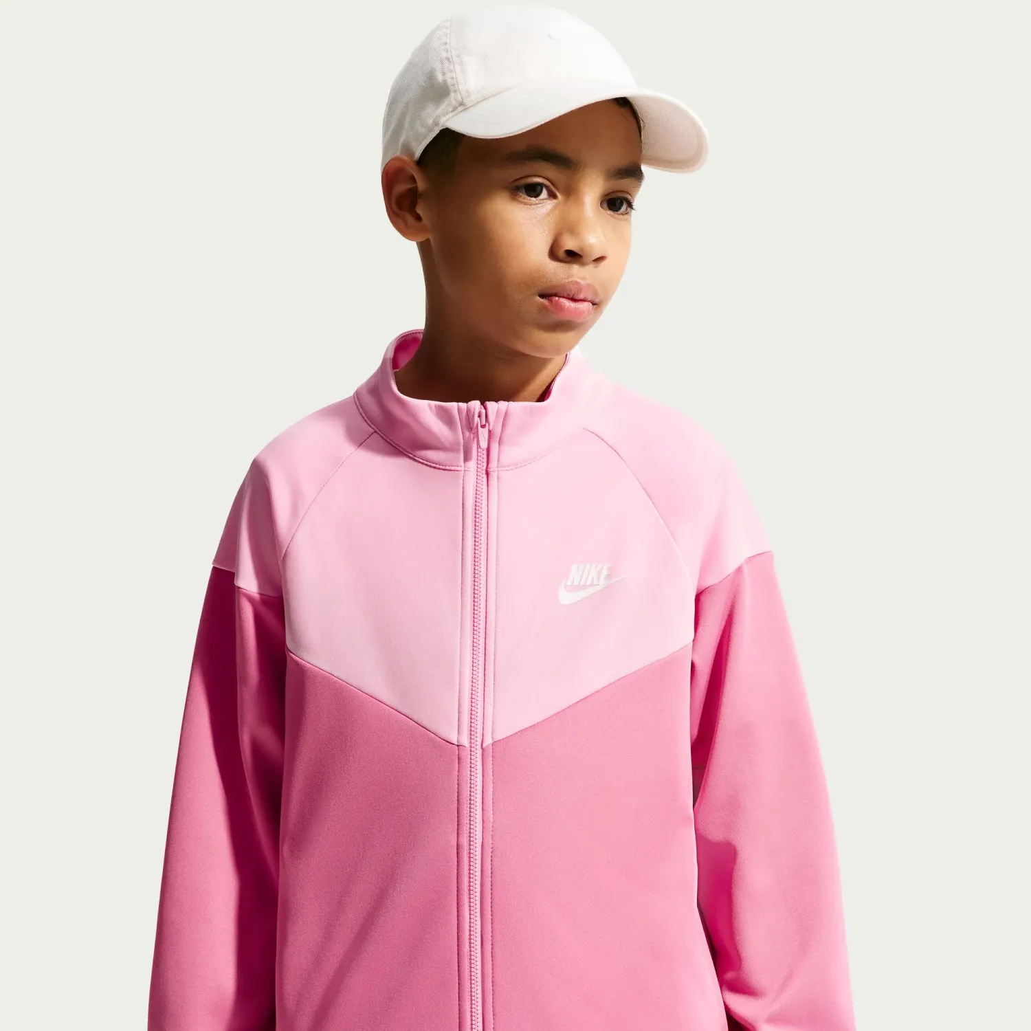 Nike Conjunto Nike Sportswear Juvenil Dri-Fit Tracksuit color rosa | Platanitos