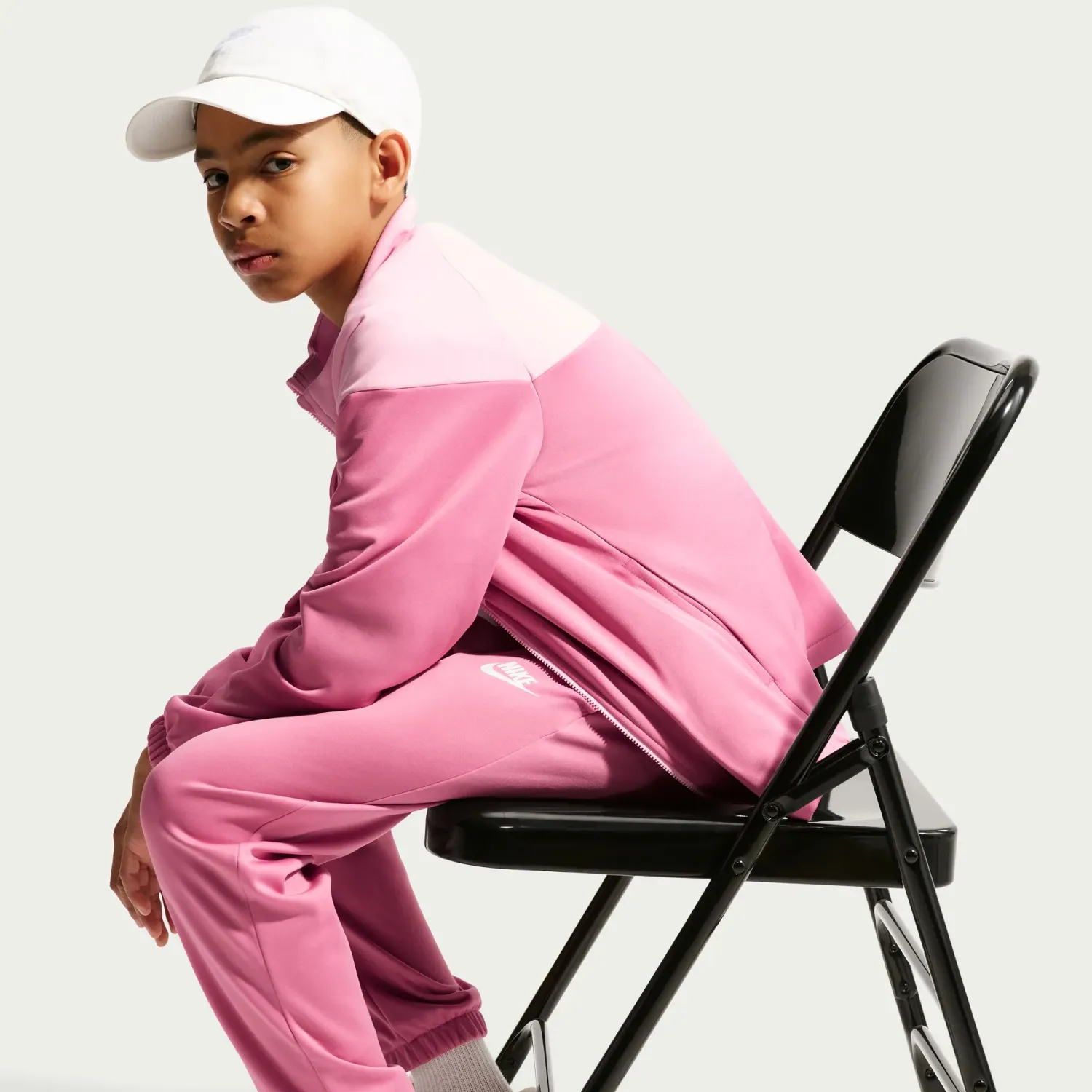 Nike Conjunto Nike Sportswear Juvenil Dri-Fit Tracksuit color rosa | Platanitos