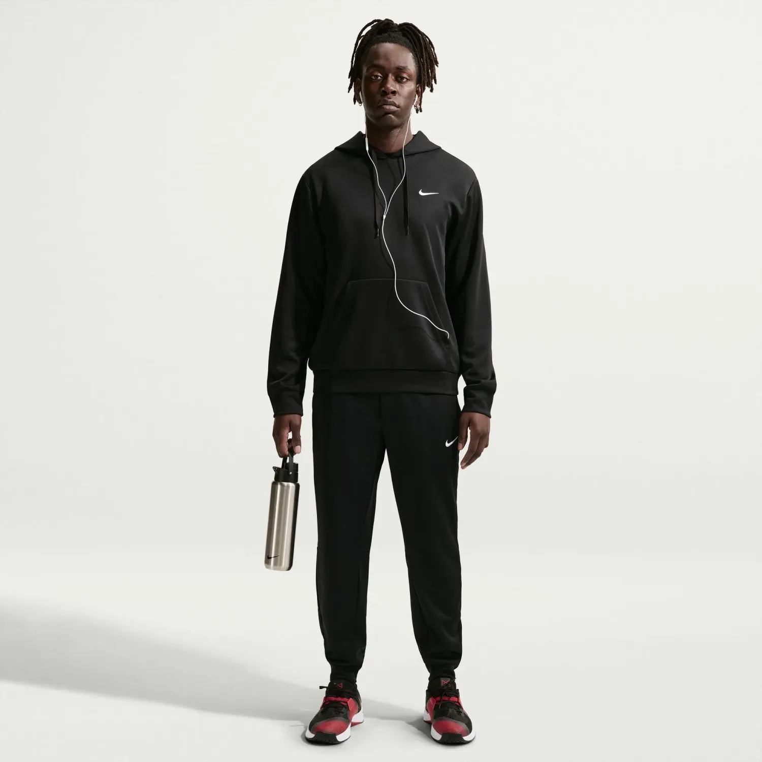 Nike Conjunto Nike Training Hombre Uv Flex Hyverse Dri-Fit Jogger color negro | Platanitos