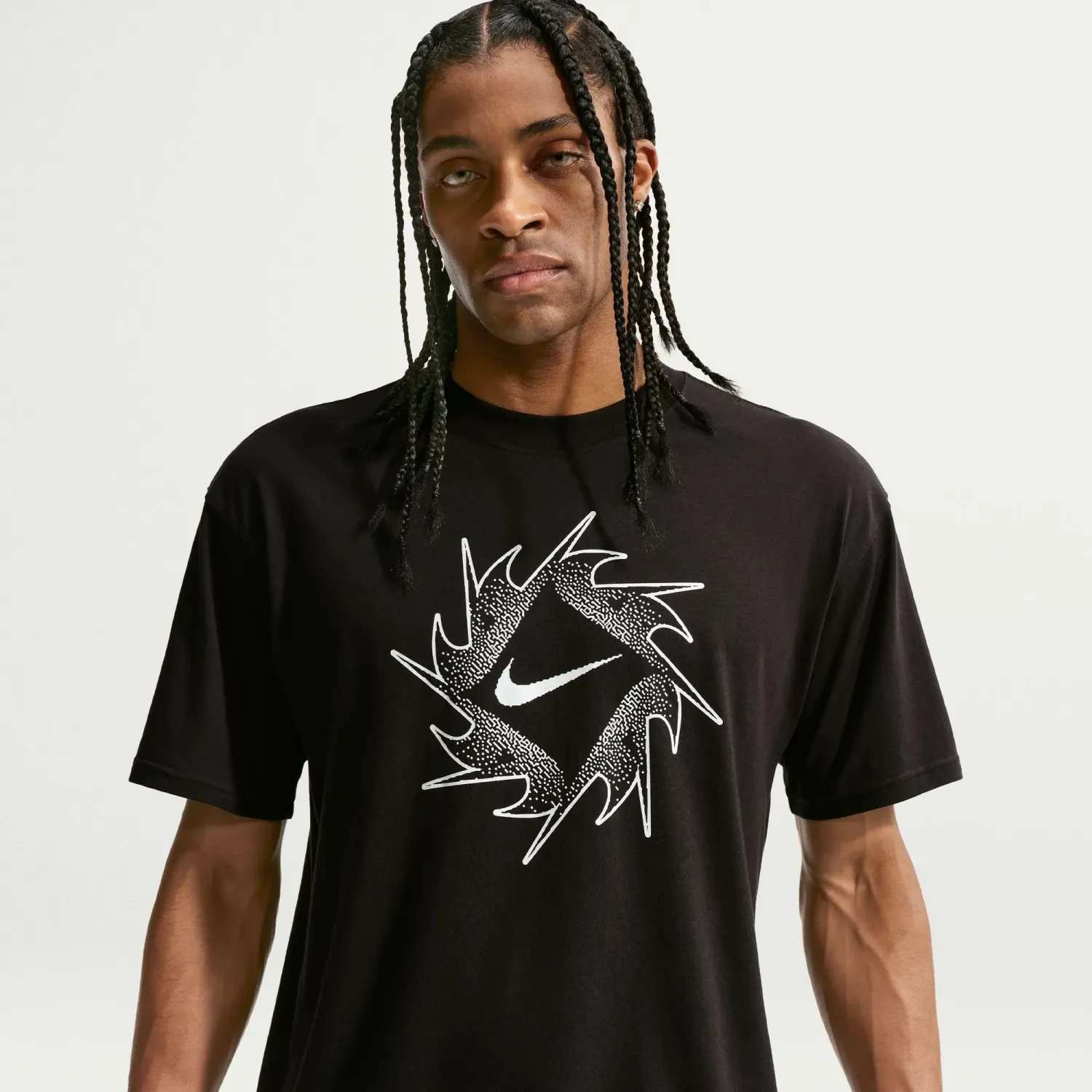 Nike Polo Nike Deportivo Unisex Sportswear Sunburst Swoosh color negro | Platanitos