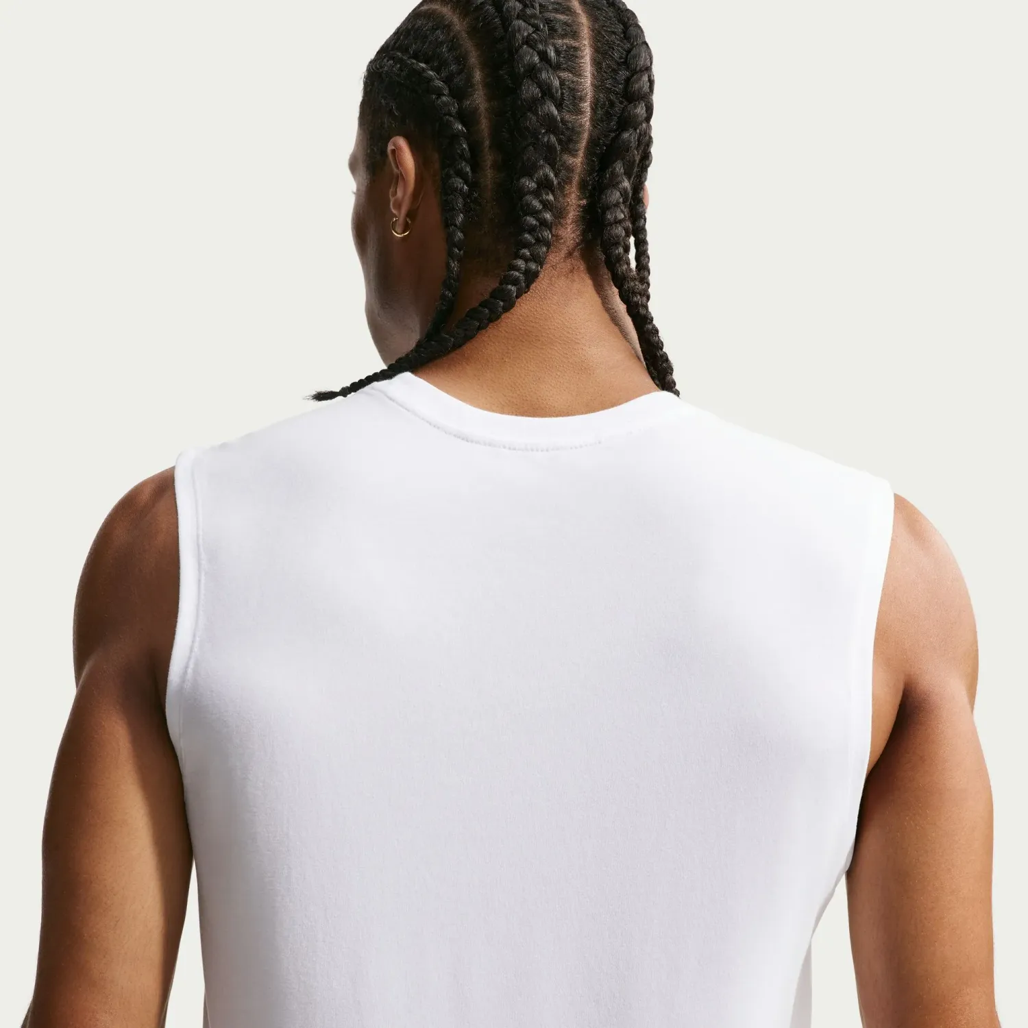 Nike Polo Nike Training Hombre M Nk Df Tee Std Sl Nike Pro color blanco | Platanitos