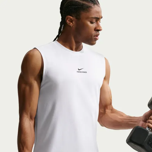 Polo Nike Training Hombre M Nk Df Tee Std Sl Nike Pro color blanco | Platanitos