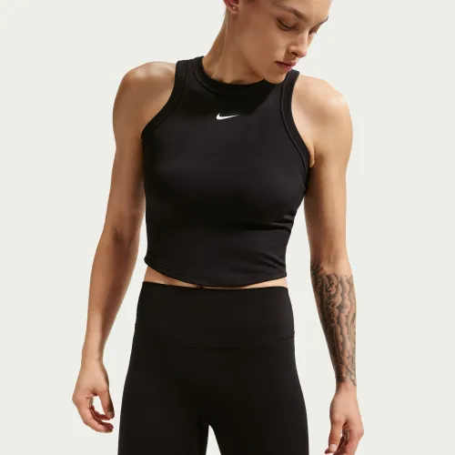 Short Nike Training Mujer W High-Waisted 8in color negro | Platanitos