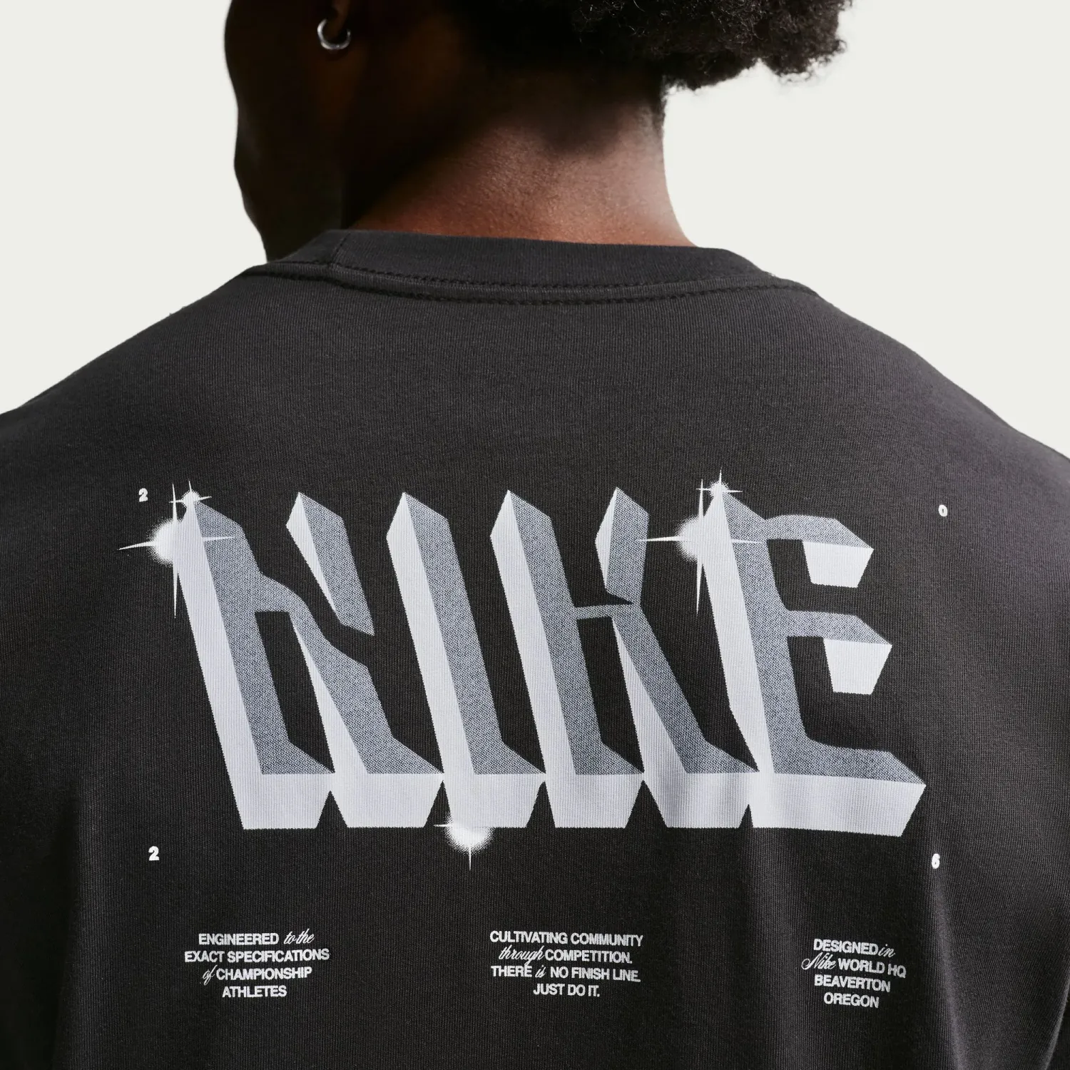 Nike Polo Nike Training Hombre M Nk Tee Lse Nac Glitz color negro | Platanitos