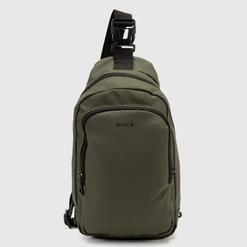 Morral Black Bags Cruzado Hombre Beast color verde | Platanitos