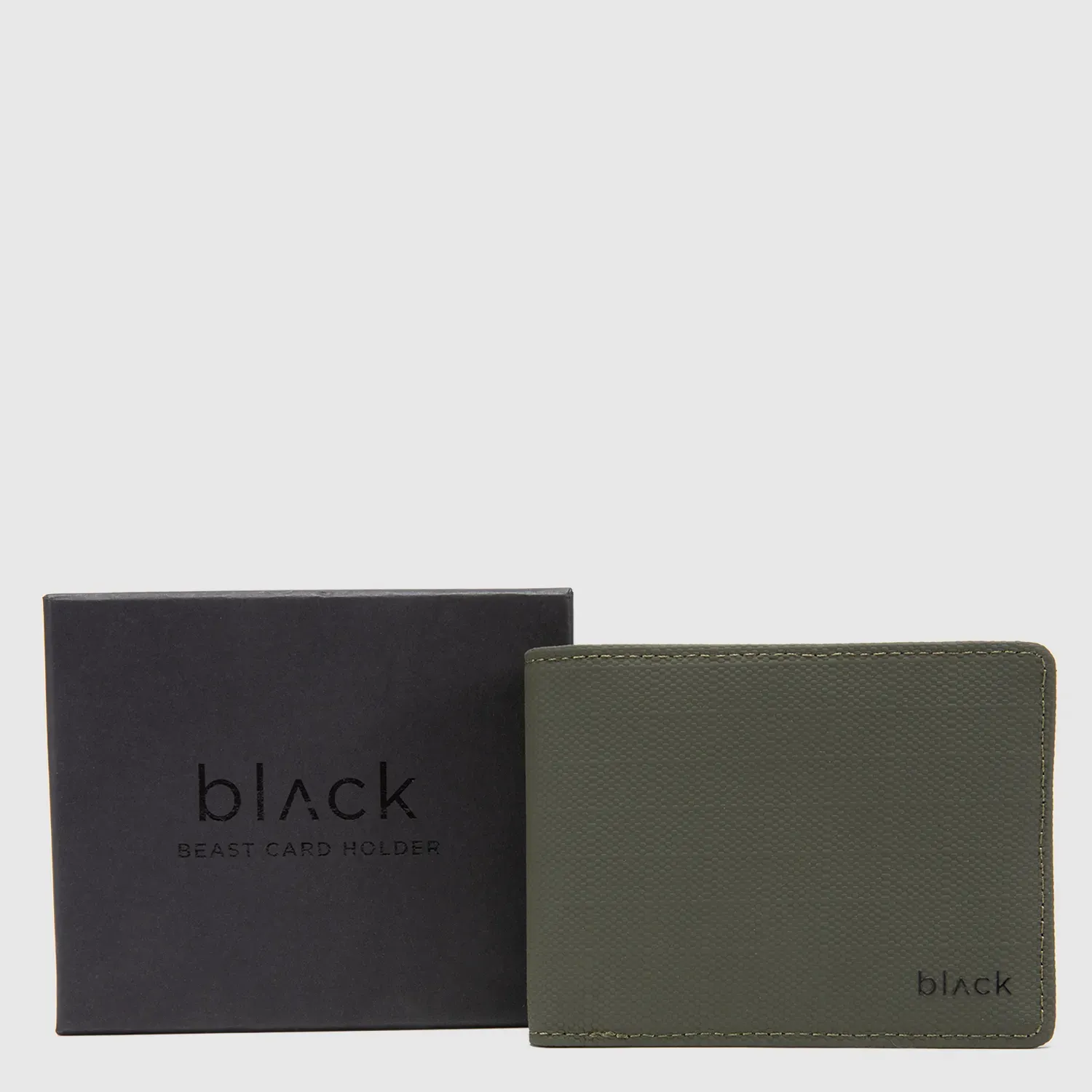 BLACK BAGS Billetera Black Bags Hombre Beast color verde | Platanitos