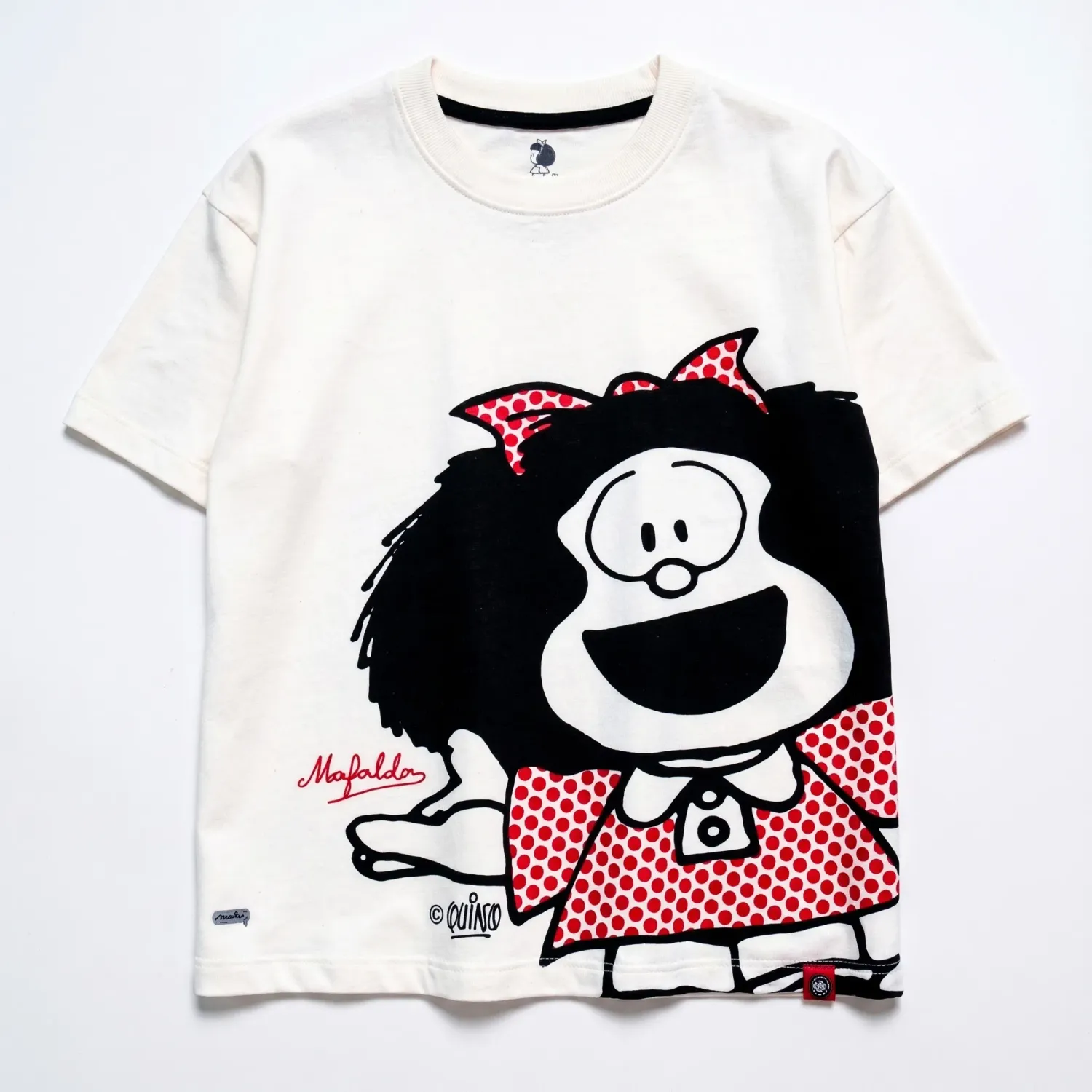 Mafalda Polo Mafalda Manga Corta Mujer Mafalda Mfd-032 color blanco | Platanitos