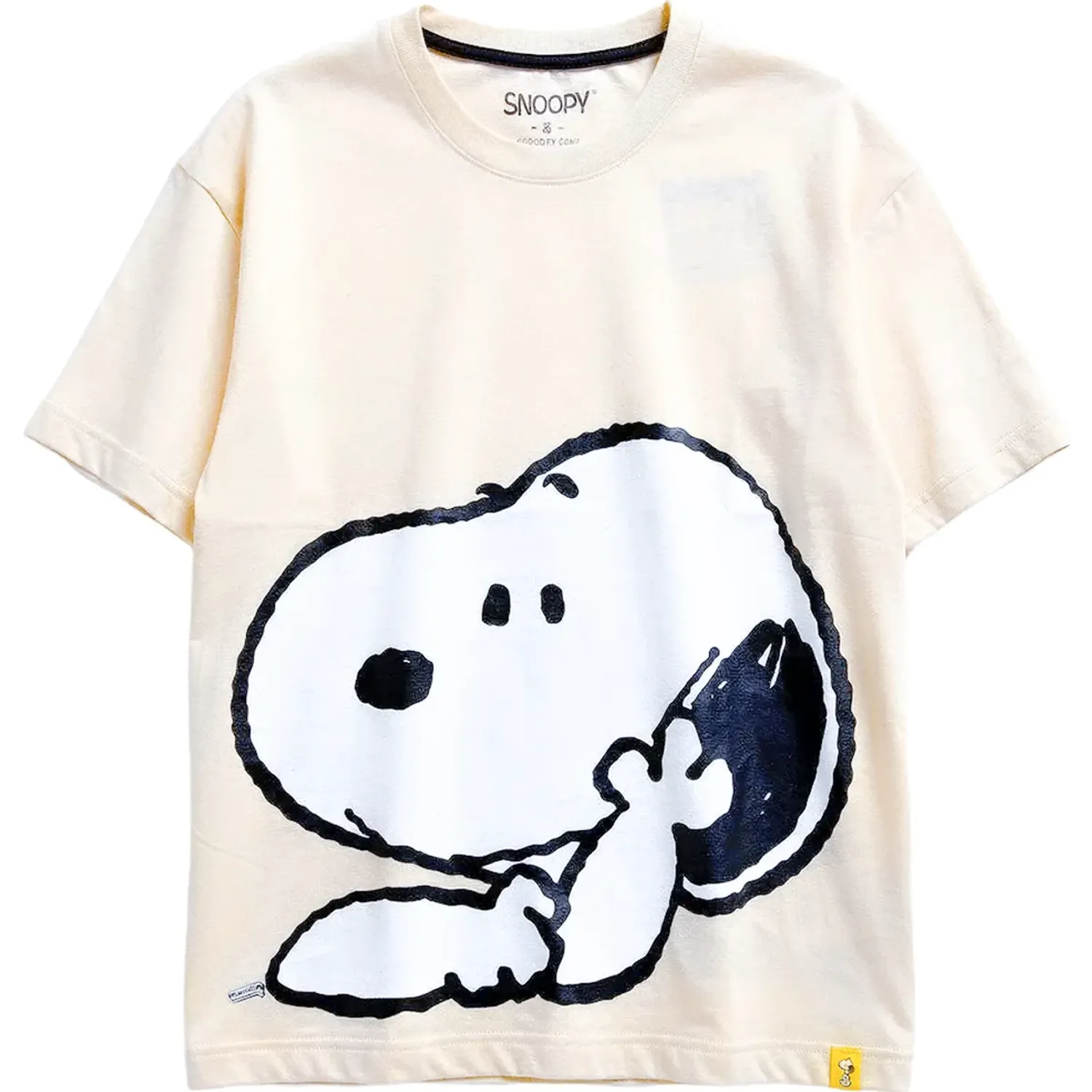 SNOOPY Polo Snoopy Manga Corta Mujer Snoopy Pea-008 color beige | Platanitos