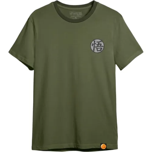 Polo Dragon Ball Manga Corta Hombre Dragon Ball Dbc-007 color verde | Platanitos