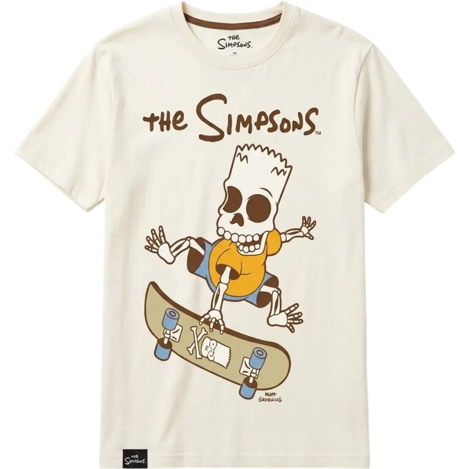 Polo Simpson Manga Corta Hombre Simpson Tsp-059 color blanco | Platanitos