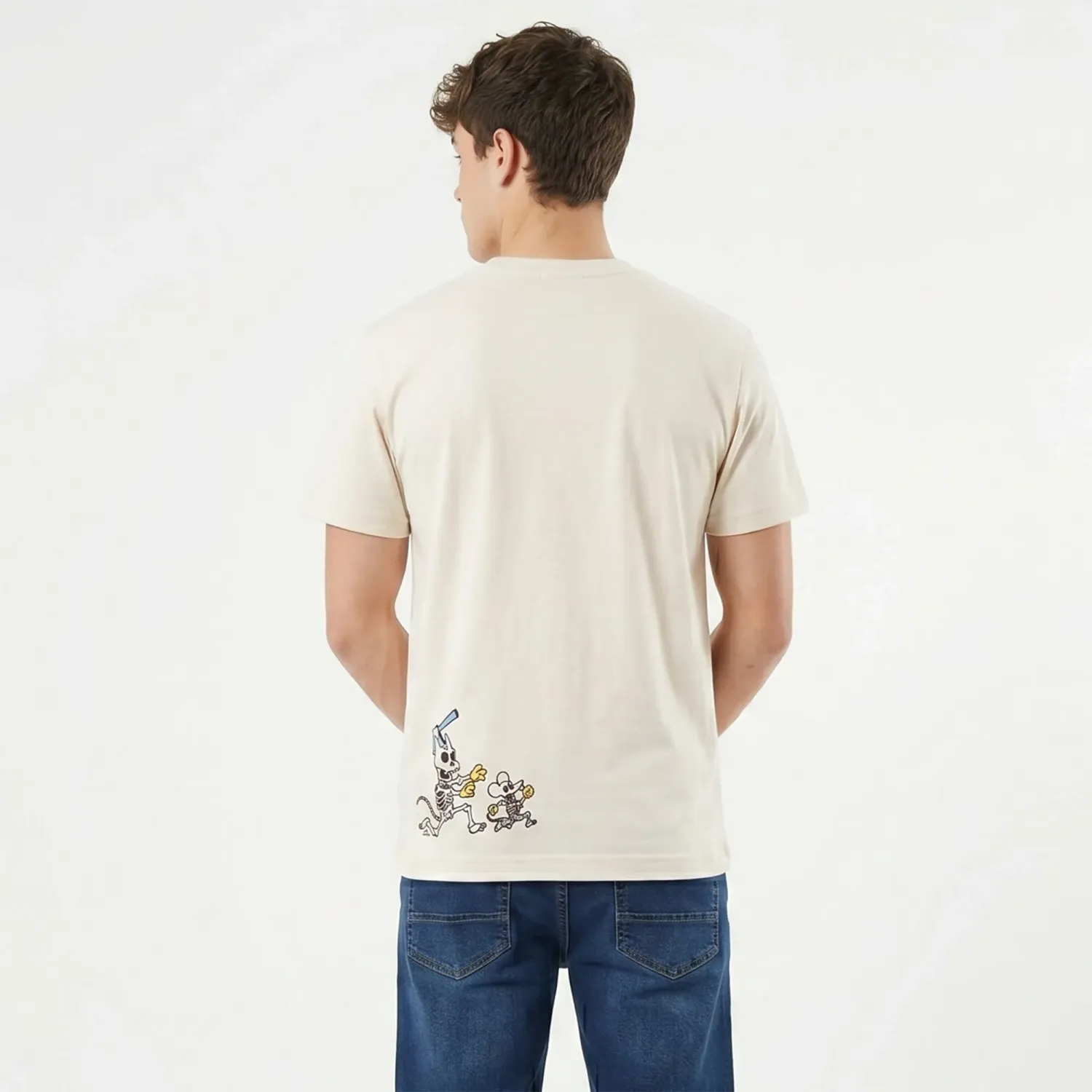 Polo Simpson Manga Corta Hombre Simpson Tsp-059 color blanco | Platanitos