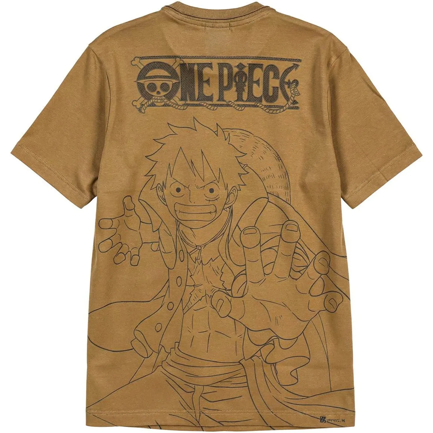 ONE PIECE Polo One Piece Manga Corta Hombre One Piece One-066 color beige | Platanitos