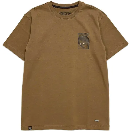 Polo One Piece Manga Corta Hombre One Piece One-066 color beige | Platanitos