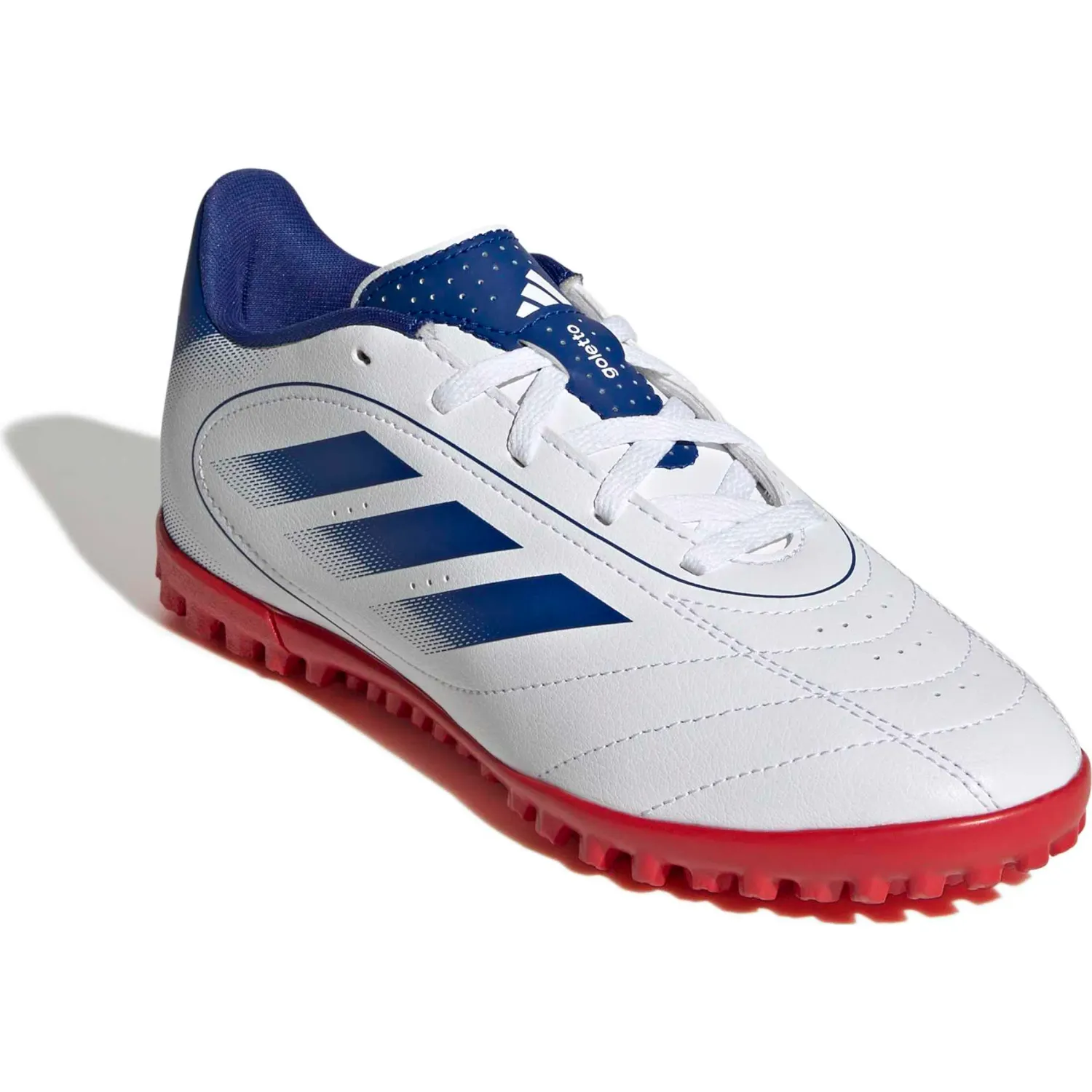 adidas Zapatillas Adidas De Futbol Niños Goletto Ix Tf J color blanco | Platanitos