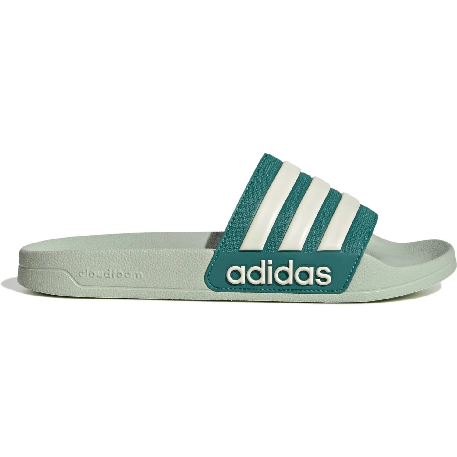 Sandalias Adidas Deportivas Unisex Adilette Shower color verde | Platanitos