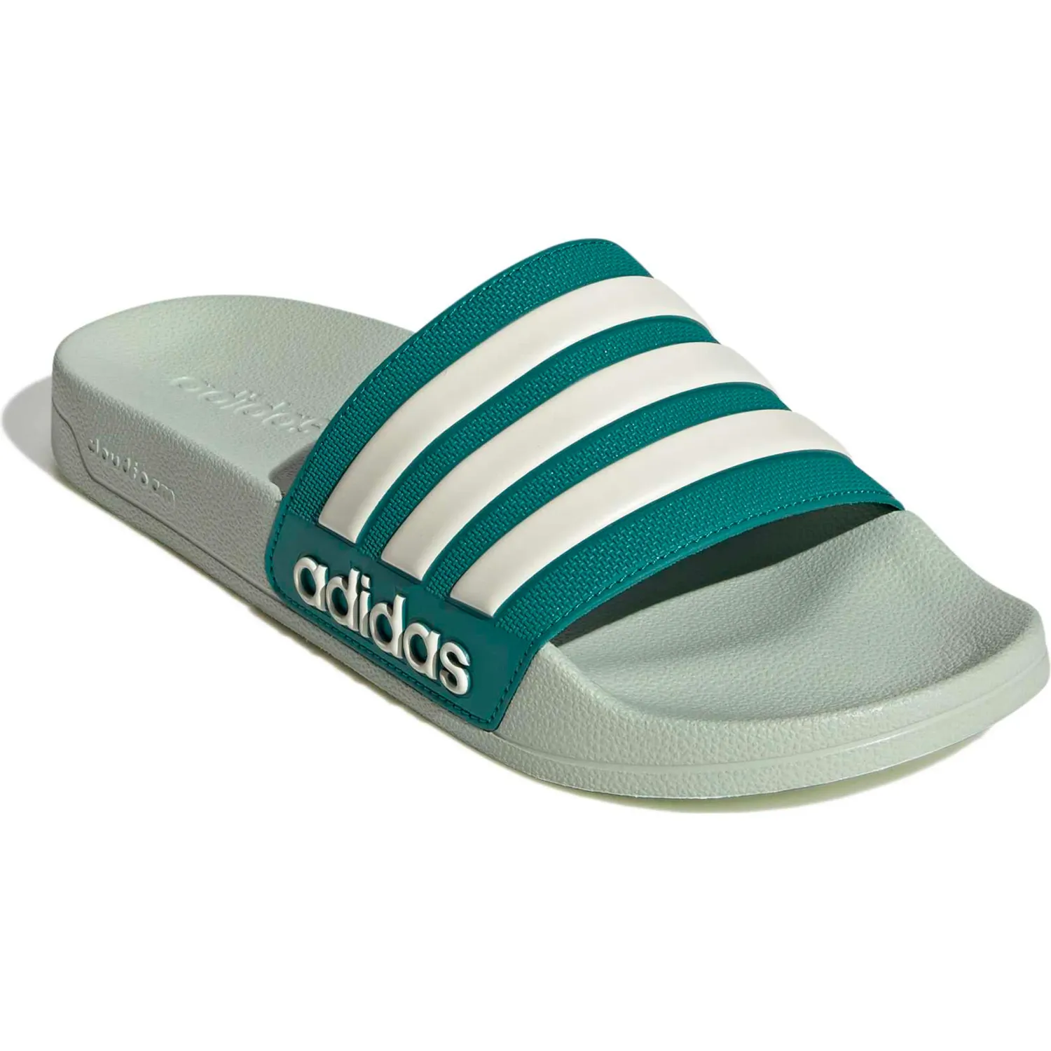 Sandalias Adidas Deportivas Unisex Adilette Shower color verde | Platanitos