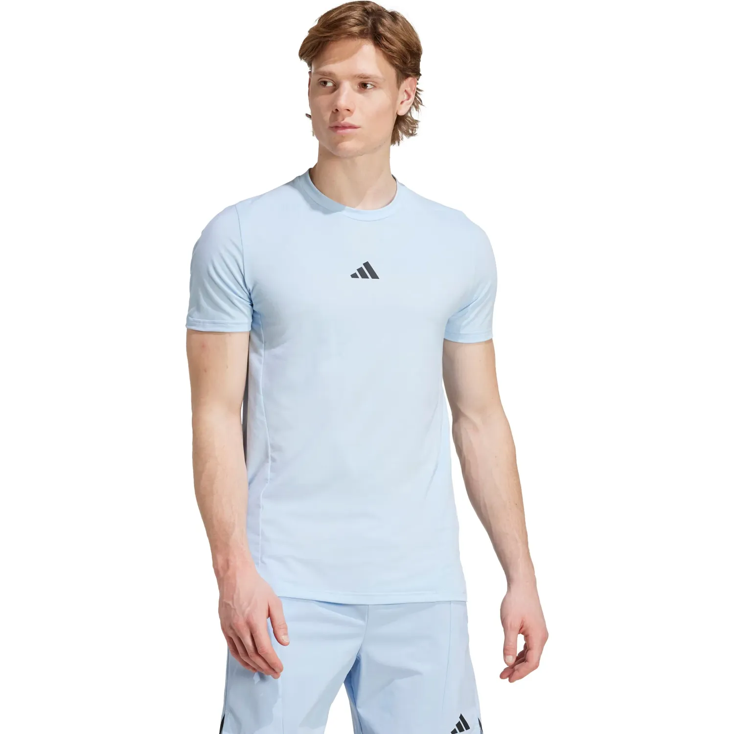 adidas Polo Adidas Training Hombre D4t Tee color azul | Platanitos