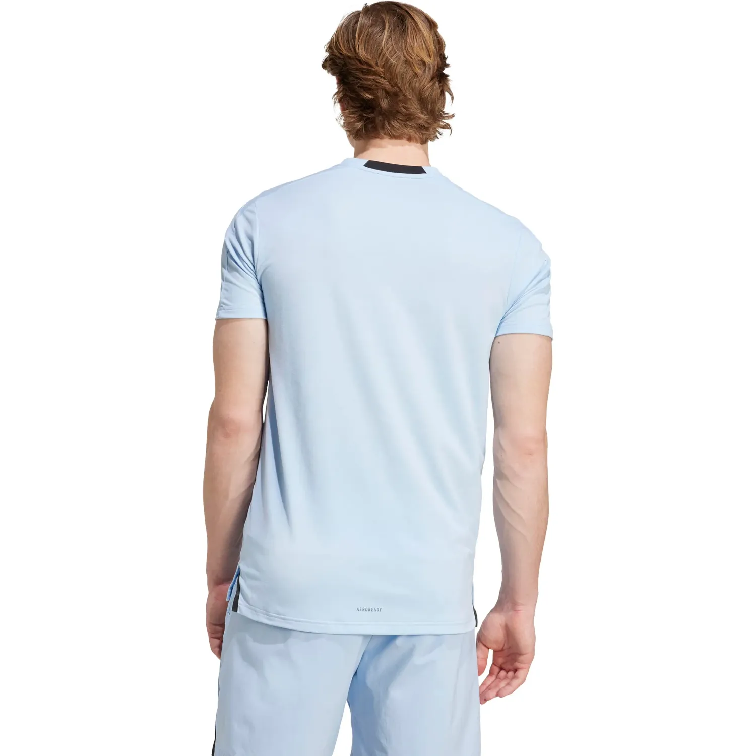 adidas Polo Adidas Training Hombre D4t Tee color azul | Platanitos