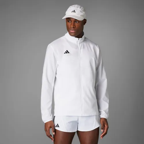 Casaca Adidas Running Hombre Adizero E Jckt color blanco | Platanitos