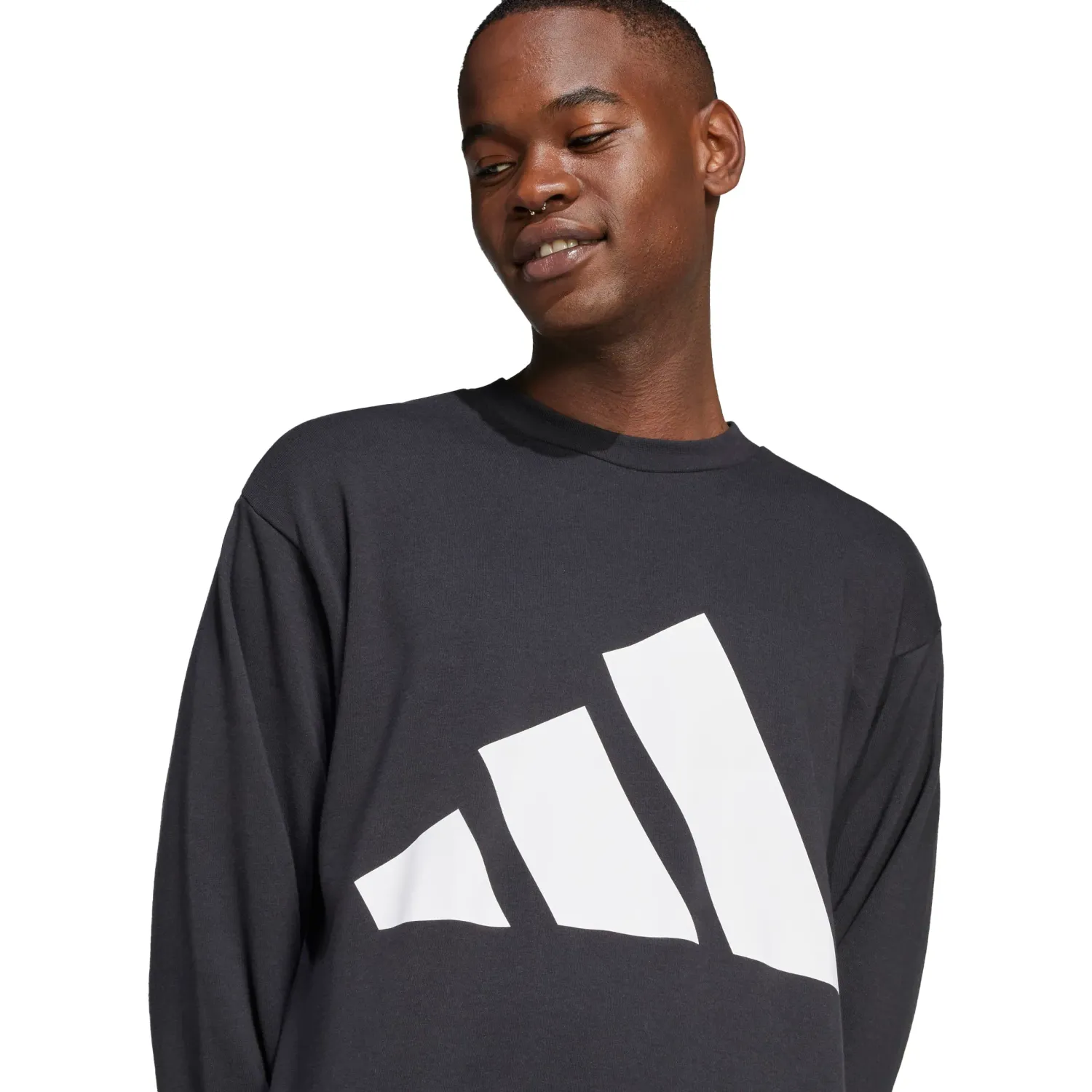 adidas Polera Adidas Deportivo Hombre M Bl Ft Swt color negro | Platanitos